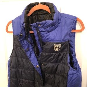 AE Two Toned Blue Puffer Vest